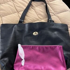Lancome tote and cosmetic bag